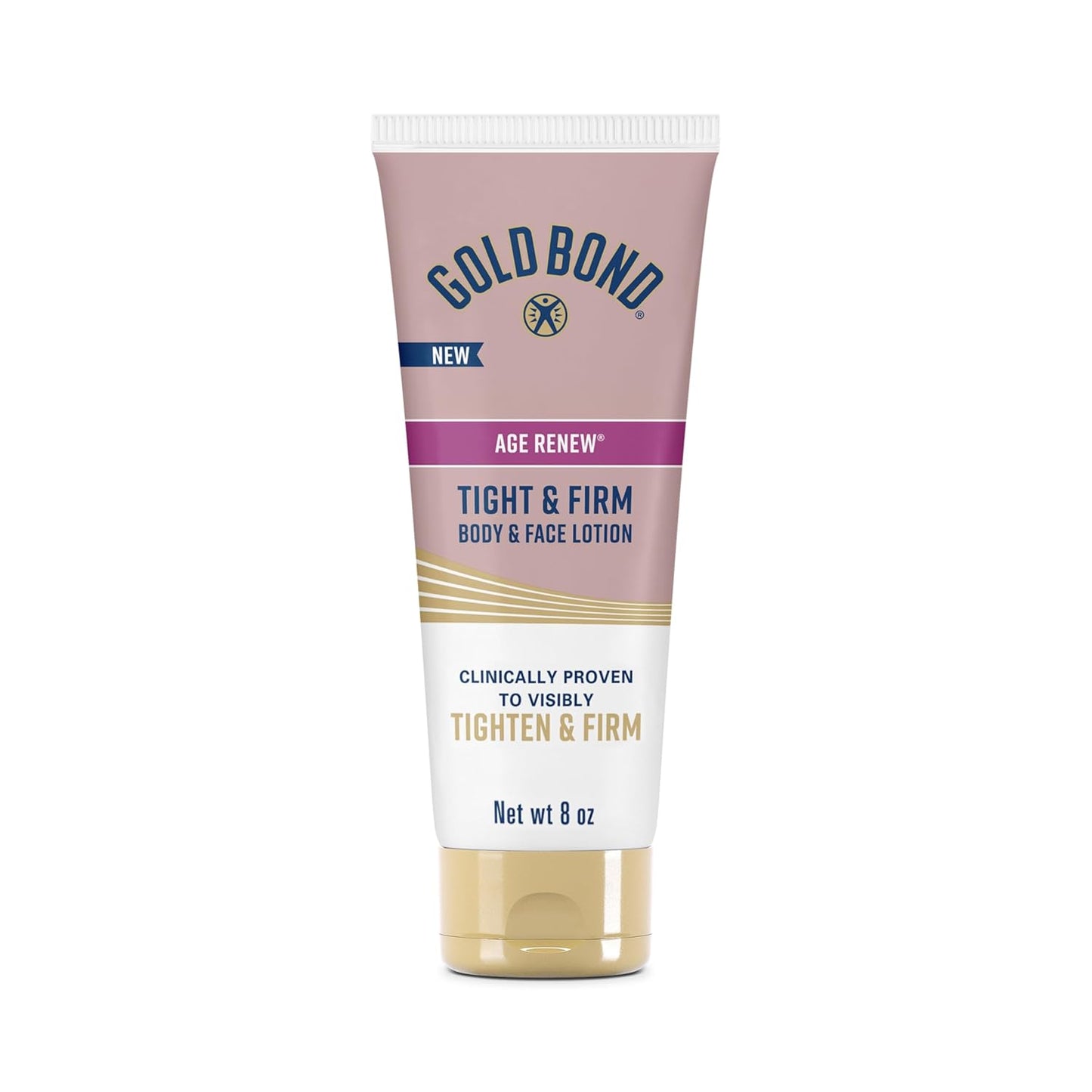 Gold Bond Age Renew Tight & Firm Body & Face Lotion, Aging, Dry Skin Lotion | Skin Firming Complex with Proteins & lipids, Clinically Proven to Visibly Tighten, Won't Clog Pores, Dermatologist Tested