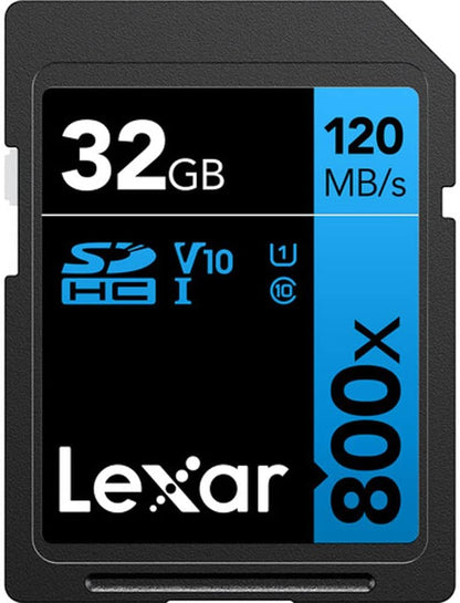 Kodak PIXPRO FZ55 Digital Camera, Blue Bundle with Lexar 32GB High-Performance 800x UHS-I SDHC Memory Card + Deco Photo Point and Shoot Field Bag Camera Case