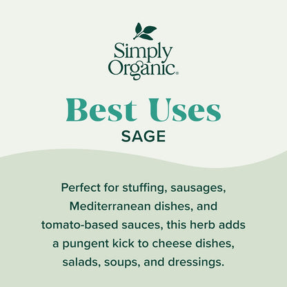 Simply Organic, Sage Ground Organic, 1.41 Ounce