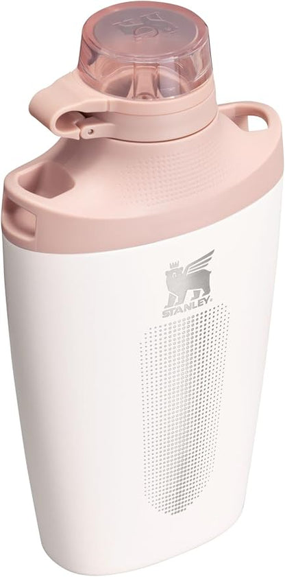 Stanley Cross Bottle 23 oz | Travel Water Bottle with Jacquard Strap | Leakproof Tritan Lid with Removable Straw | Insulated Stainless Steel | BPA-Free | Rose Quartz