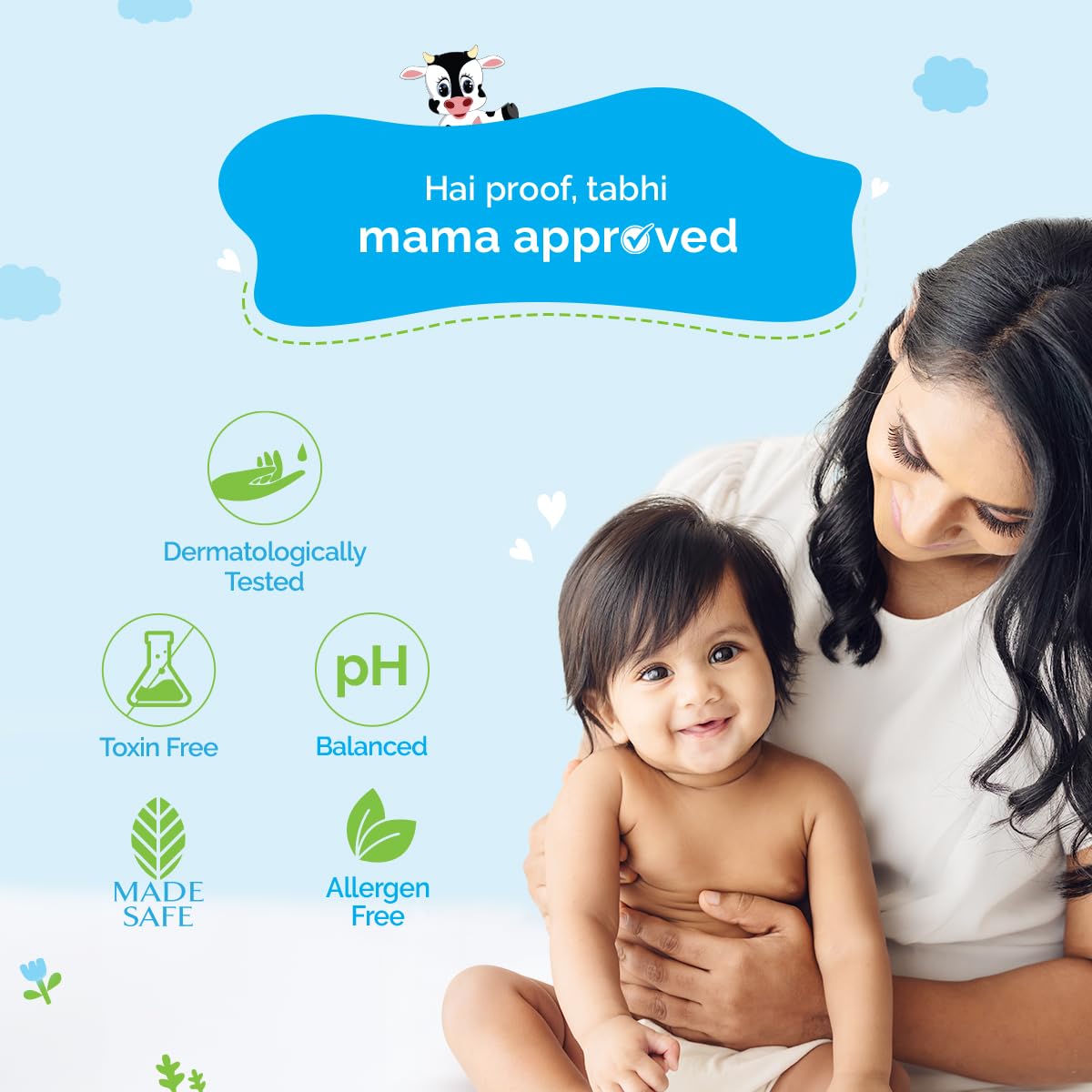 MAMAEARTH Milky Soft Head to Toe Wash with Oats, Milk & Calendula, 400ml | Head to toe wash formulated with oats, milk, and calendula.