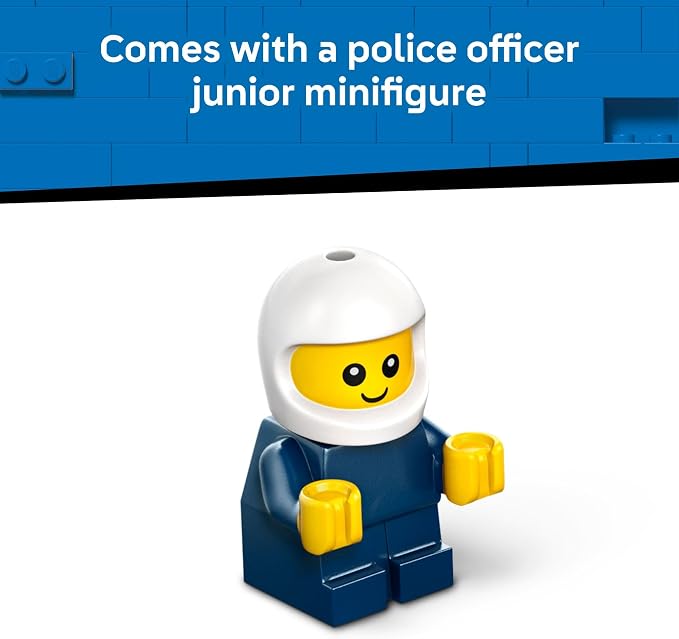 LEGO City Rides – Police Truck Building Toy for Kids - Pretend Play Set for Boys & Girls, Ages 5+ - with Police Officer Junior Minifigure - Gift Idea for Birthdays - 60481