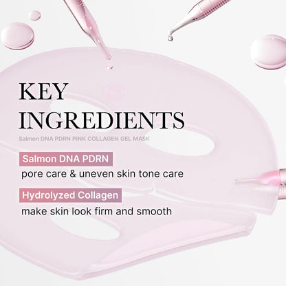 medicube Ultimate Glass Glow Eye & Mask Night Duo: PDRN Caffeine Collagen Eye Patch & Salmon DNA Jelly Mask | Dark Circle Care, Firming & Overnight Radiance Set, Korean Skincare, Gifts for Women