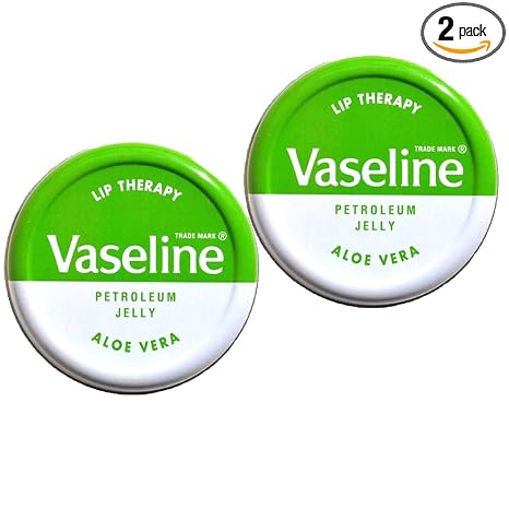 Vaseline Therapy Lip Balm, Aloe Vera 0.6 oz (Pack of 2)