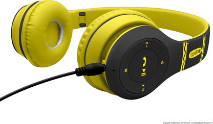 Crayola Kids Over Ear Headphones, Wireless Headphones with Microphone | Lightweight Comfortable Head Phones for Home Travel, Bluetooth 5.0, 5H Playtime, Rechargeable, Hi-Res Sound Audio, FM Radio