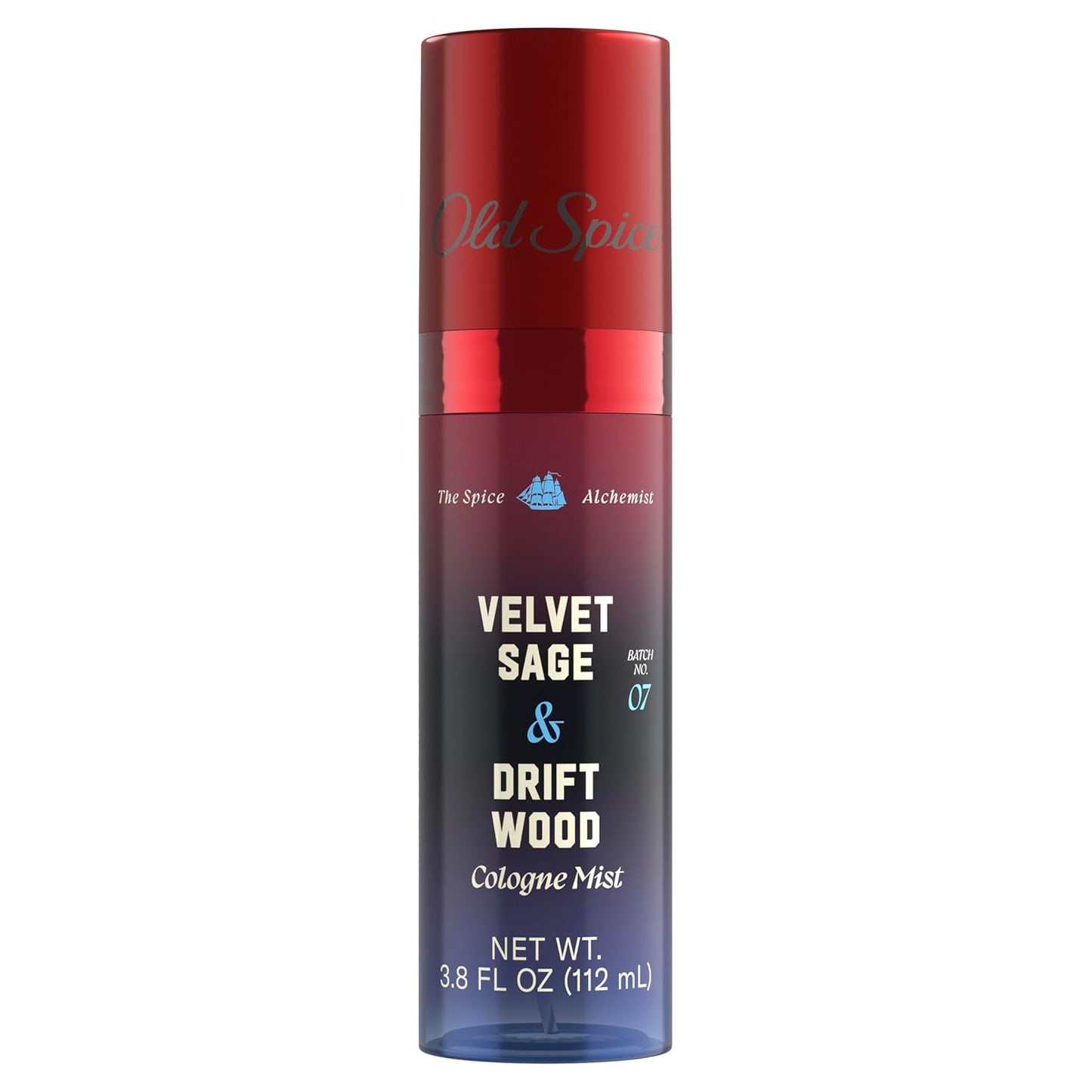 Old Spice Cologne Mist for Men, The Spice Alchemist Collection, 24/7 Cologne Infused Scent, No Trade Off Formula, Free of Parabens & Phthalates, Velvet Sage + Driftwood Scent, 3.8 oz