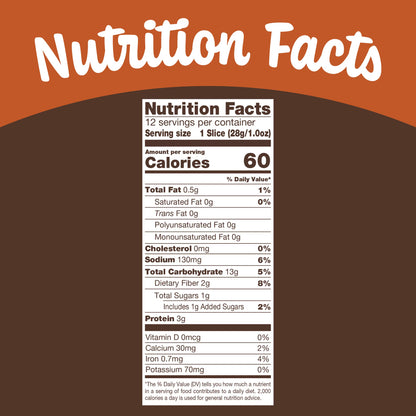 Nature's Own 100% Whole Wheat, Non-GMO Small Loaf Bread, Sandwich Bread, 12 oz Loaf