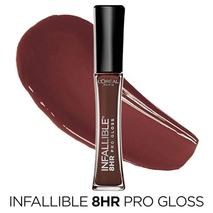 L’Oreal Paris Makeup Infallible 8 Hour Hydrating Lip Gloss, Truffle, 0.21 Fl Oz