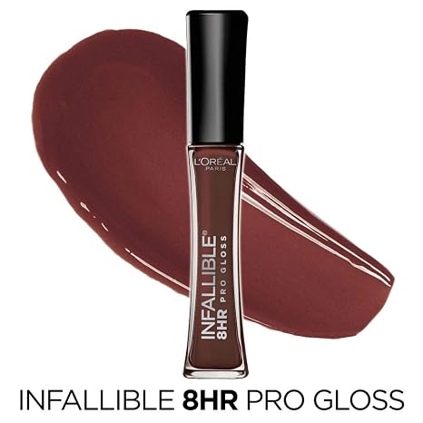 L’Oreal Paris Makeup Infallible 8 Hour Hydrating Lip Gloss, Truffle, 0.21 Fl Oz (Pack of 2)