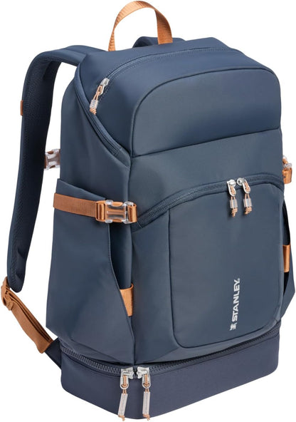 STANLEY Vitalize Backpack | Gym, Work & Travel Bag with Laptop Sleeve | Expandable Bottom Compartment | Tumbler & Water Bottle Pockets | Durable Recycled Fabric | Twilight