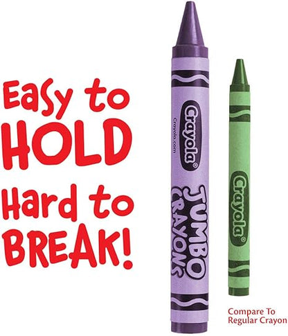 Crayola Jumbo Crayons Classpack (200ct), Large Toddler Crayons, Teacher Classroom Must Haves, Bulk School Supplies, Essential Preschool & Kindergarten Art Supplies