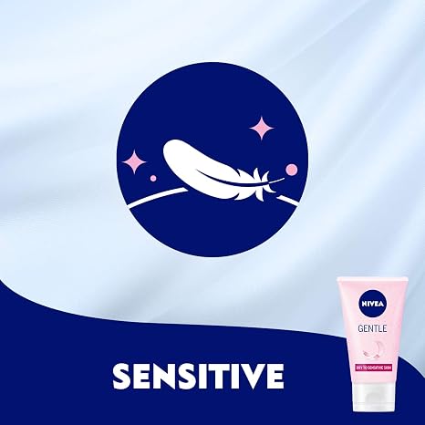 NIVEA Soothing Facial Cleansing Gel Cream for Dry and Sensitive Skin with Almond Oil, Gentle Daily Face Cleanser with Soft Cream Texture, Fresh Skin Feel, 150 ml / 5.07 fl oz