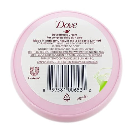 Dove Nourishing Body Care Face, Hand and Body Beauty Cream for Normal to Dry Skin Lotion for Women with 24 Hour Moisturization, 2.53 FL OZ (Pack of 6)