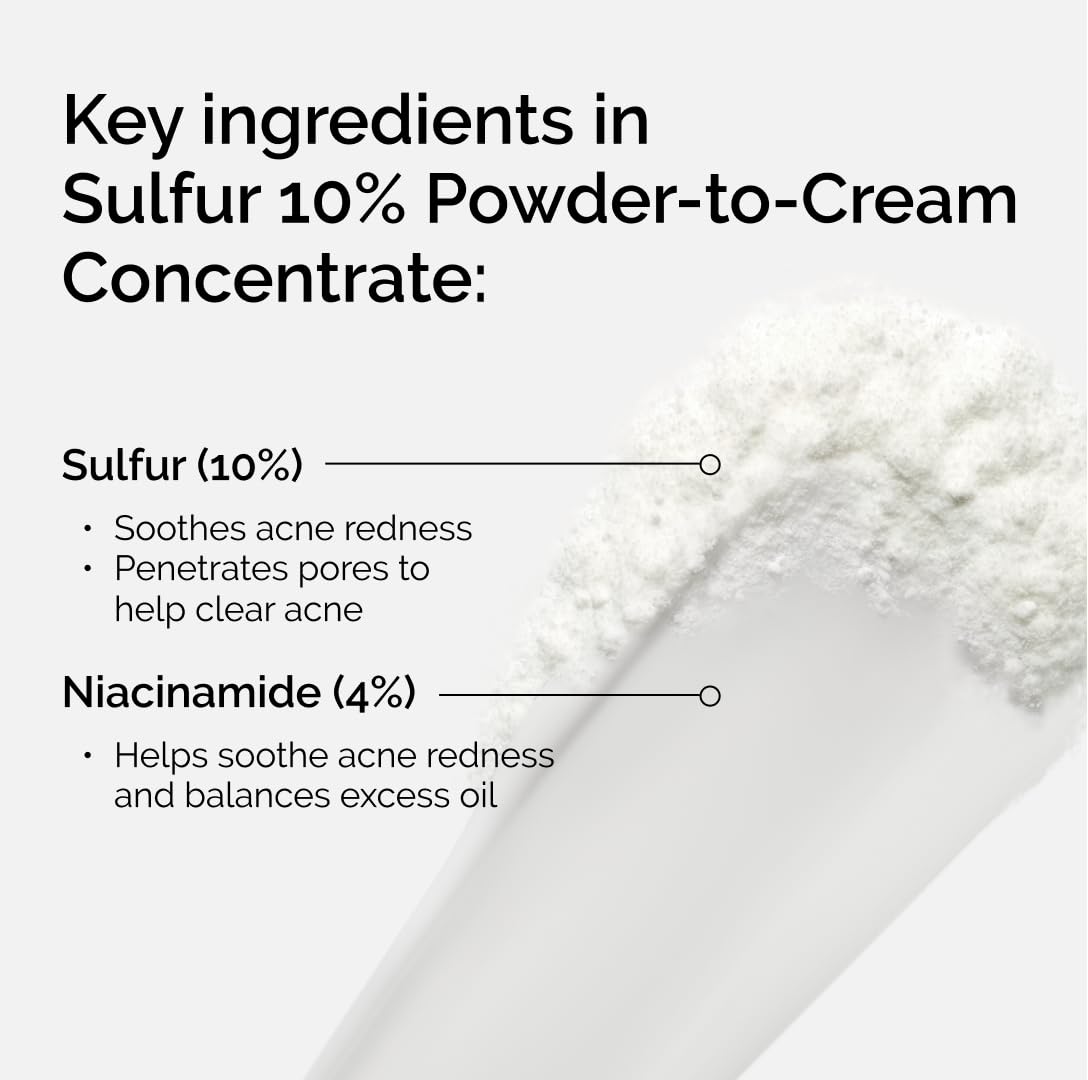 The Ordinary Oil Control Duo, Blemish Skin Care Set, Niacinamide 10% + Zinc 1% and Sulfur 10% Powder-To-Cream Concentrate