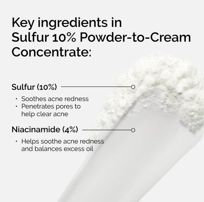 The Ordinary Oil Control Duo, Blemish Skin Care Set, Niacinamide 10% + Zinc 1% and Sulfur 10% Powder-To-Cream Concentrate