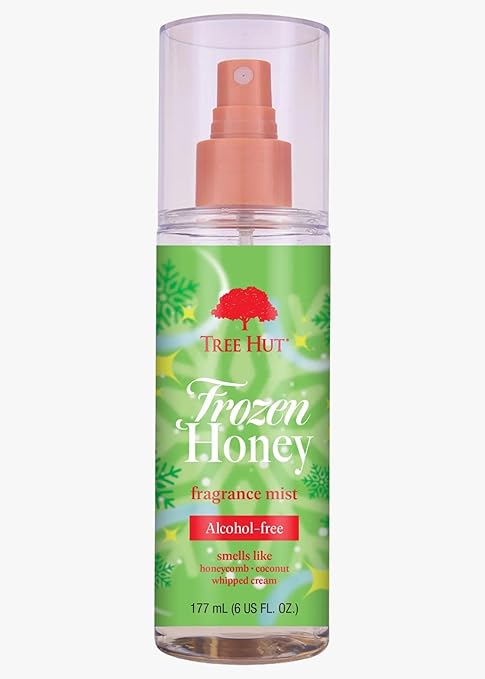 Tree Hut Frozen Honey Hair & Body Mist, Hydrating & Alcohol-Free Body Spray, Alcohol-Free Formula, Versatile Body Spray, 6 fl oz