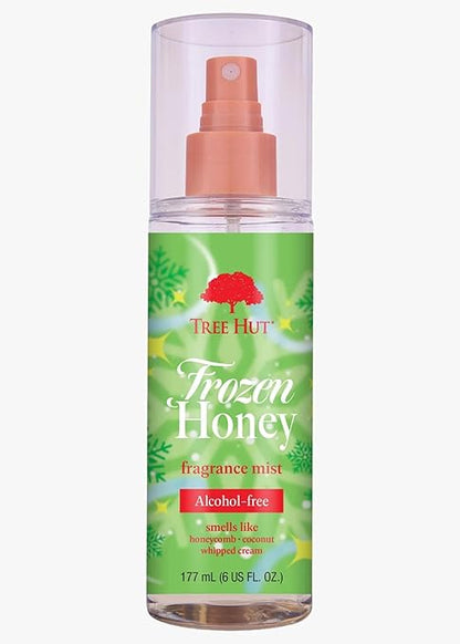 Tree Hut Frozen Honey Hair & Body Mist, Hydrating & Alcohol-Free Body Spray, Alcohol-Free Formula, Versatile Body Spray, 6 fl oz