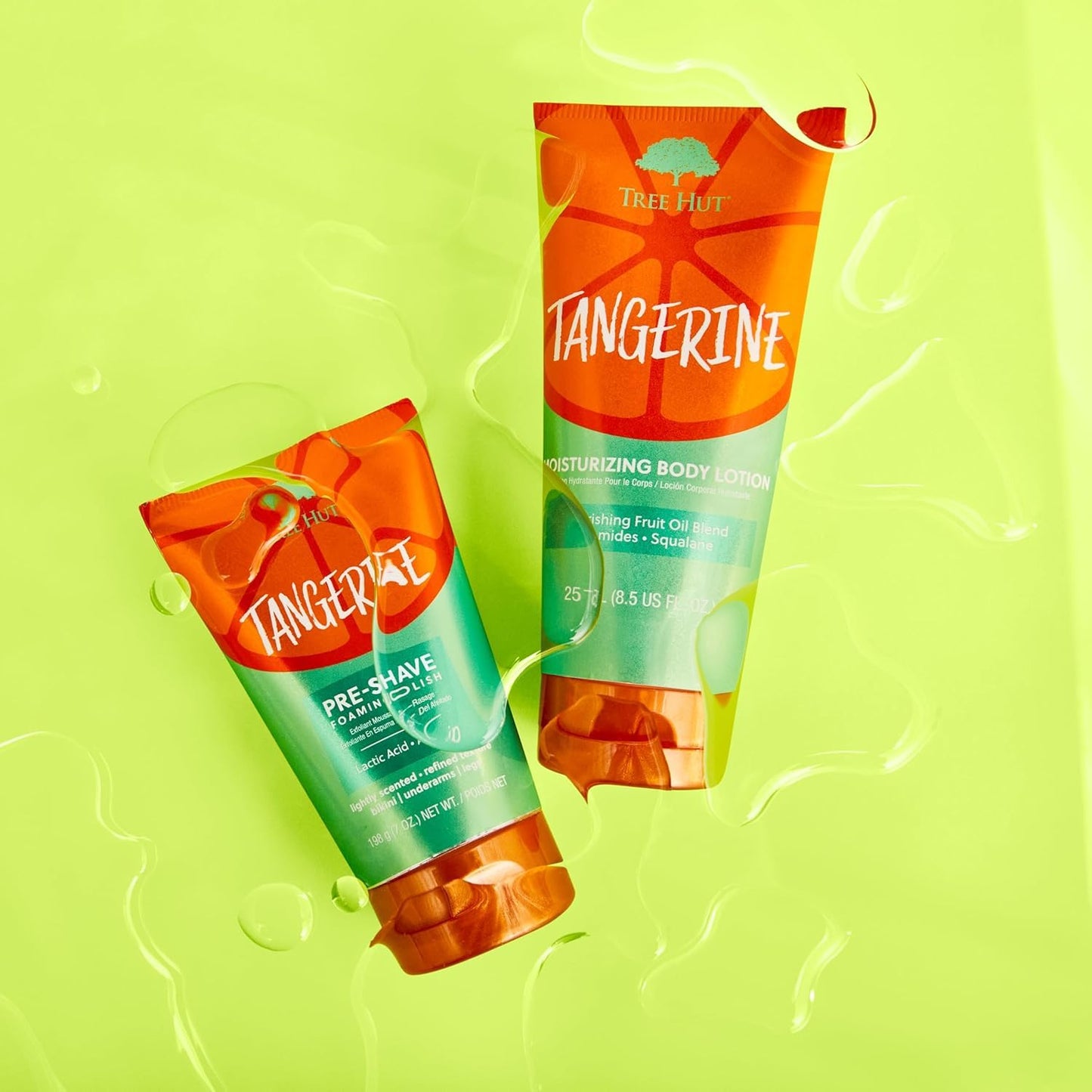 Tree Hut Tangerine Shave Prep Polish, Gently Soothe & Prep Skin, Exfoliating Shave Essential, 7 fl oz.