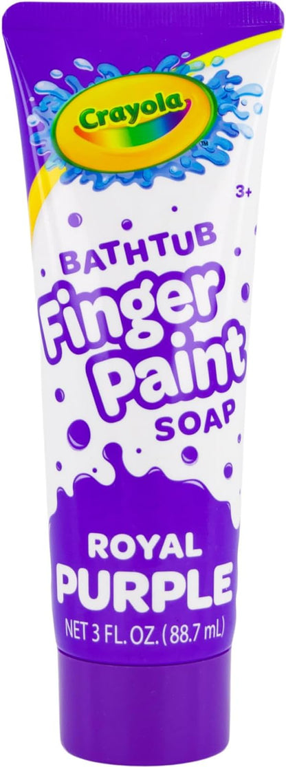 Crayola Bathtub Fingerpaint 5 Color Variety Pack, 3 Ounce Tubes (Bluetiful Blue, Screamin' Green, Radical Red, Flamingo Pink, Royal Purple)