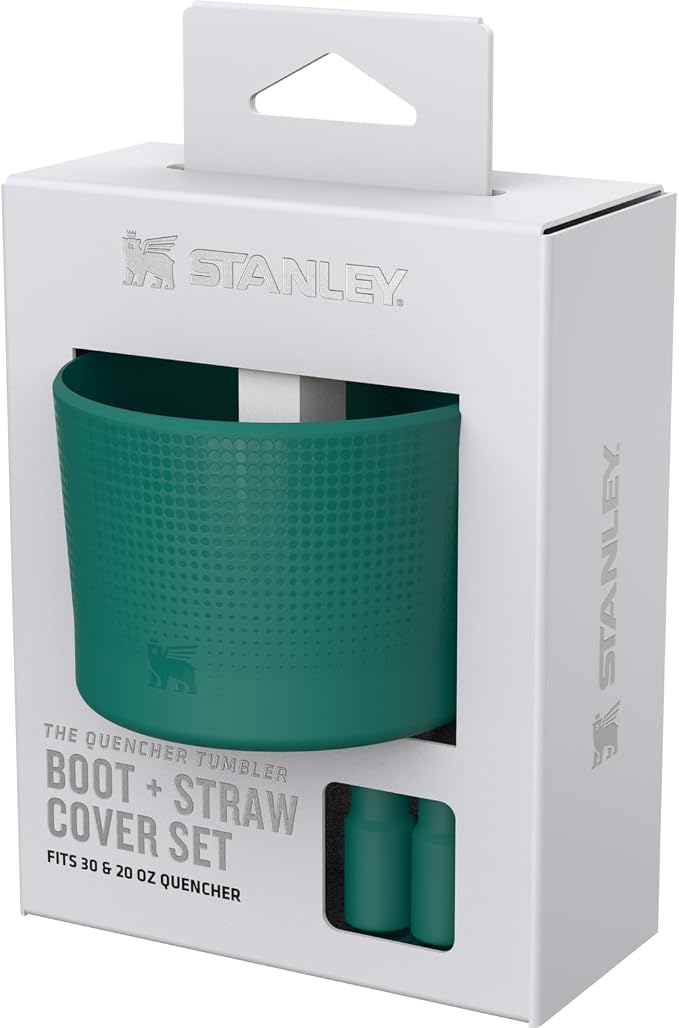 Stanley Quencher Boot and Straw Cover Cap | Anti-Slip Silicone Protector for Tumbler with Handle | Accessory Set for Stainless Steel Drinking Cup | BPA-Free