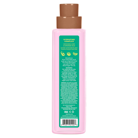 Tree Hut Raspberry Fizz Body Wash, Hydrating & Moisturizing Shower Gel with Shea Butter & Essential Oils, Soft Smooth Glowing Skin, Gentle Cleanser, Self Care Gifts for Women, Pump Bottle, 18 Fl Oz