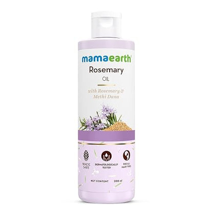 Mamaearth Rosemary Hair Oil with Rosemary & Methi Dana 6.76 Fl Oz/200 ml