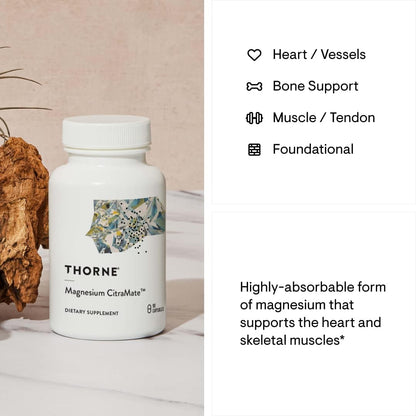 THORNE - Bone Health Bundle - DiCalcium Malate and Magnesium CitraMate - 90 to 120 Servings