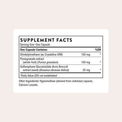 THORNE Hormone Advantage, DIM, SGS & Pomegranate Extract, 60 Capsules