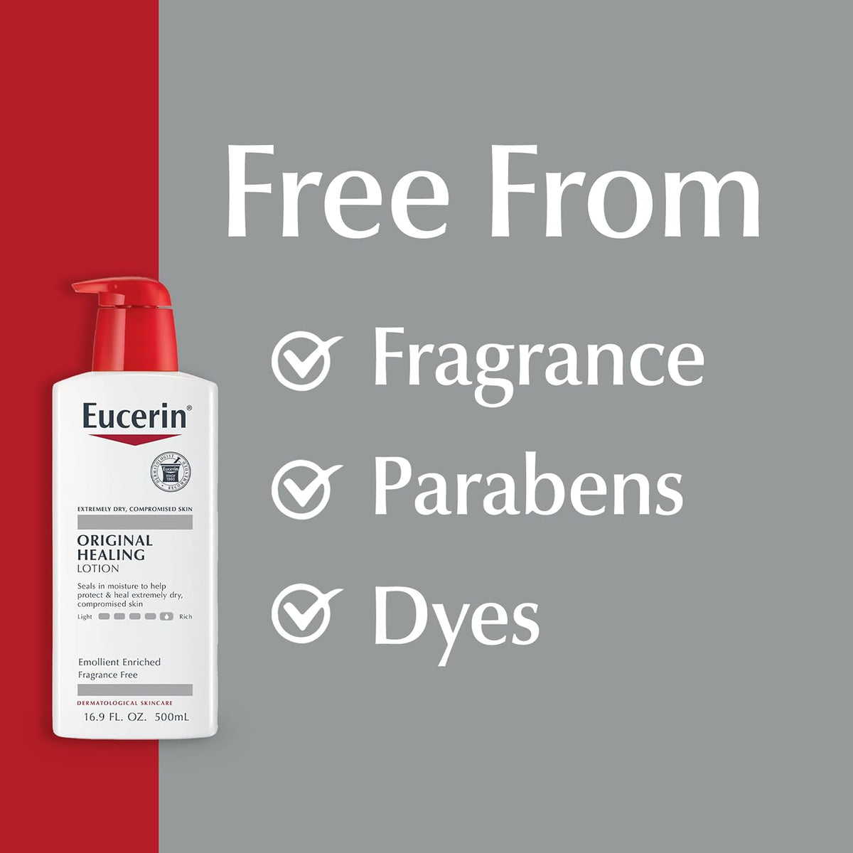 Eucerin Original Healing Lotion, Emollient Enriched, 16.9 FL OZ