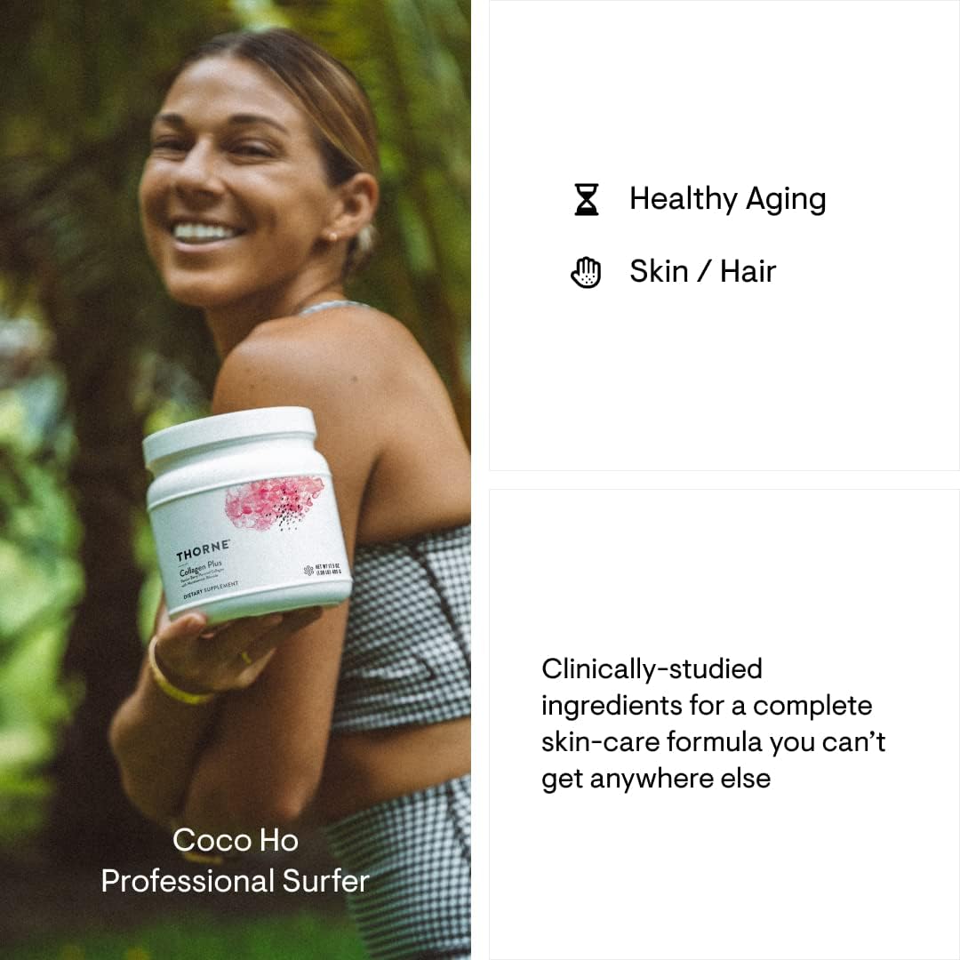 THORNE - Collagen Plus and Biotin 8 Bundle for Radiant Skin, Hair, and Nails - 30 Servings