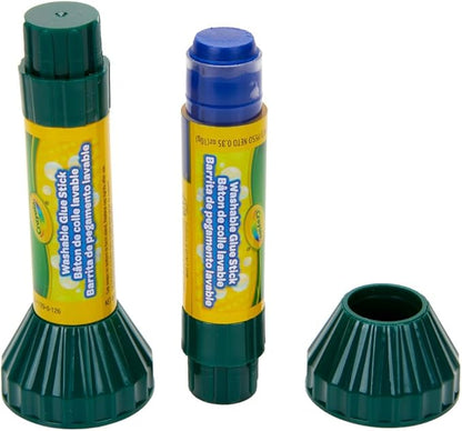 Crayola; Washable Glue Sticks; Art Tools; 12 ct.; Great for Classroom Projects