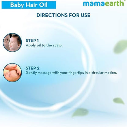 MAMAEARTH Baby Nourishing Hair Oil with Almond & Avocado oil 200ml