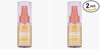 Tree Hut Mini Vanilla Hair & Body Mist, Hydrating & Alcohol-Free Body Spray, Fragrance with Vanilla, Sandalwood & Coconut Notes, Alcohol-Free Formula, Versatile Body Spray, Travel Size, 1.26 fl oz