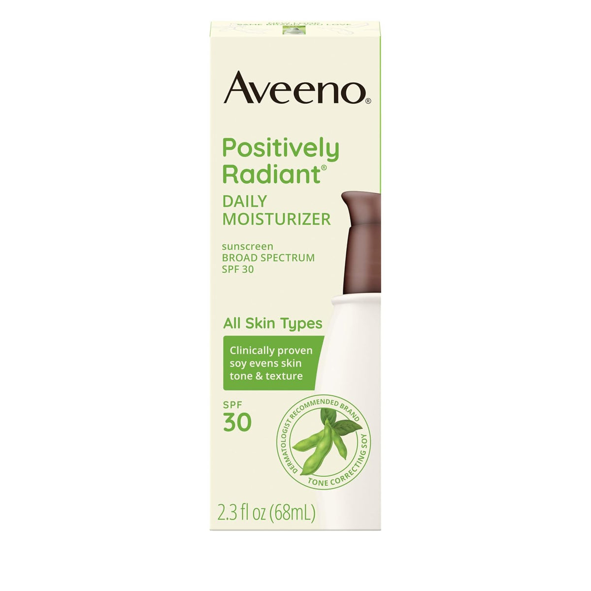 Aveeno Positively Radiant Daily Face Moisturizer SPF 30, 2.3 fl. oz