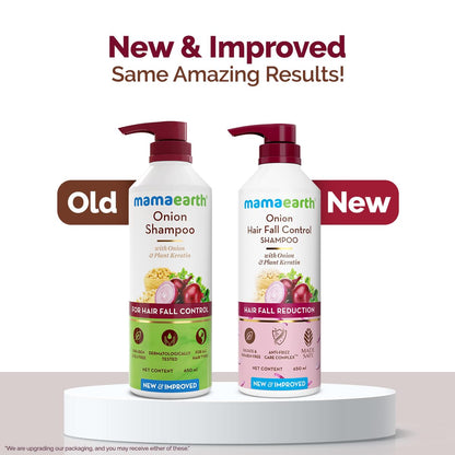 MAMAEARTH Onion Shampoo with Onion & Plant Keratin 21.98 Fl Oz (650ml)