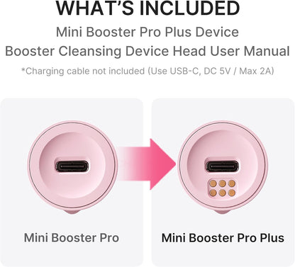 medicube Mini Booster Pro Plus Cleansing Device Set - Portable, Pink