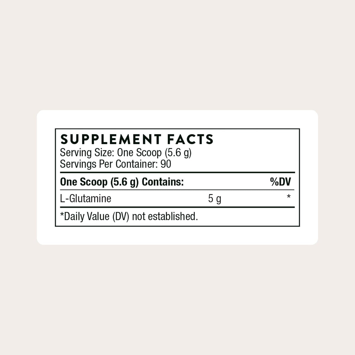 THORNE L-Glutamine Powder, Amino Acid Supplement, 90 Servings