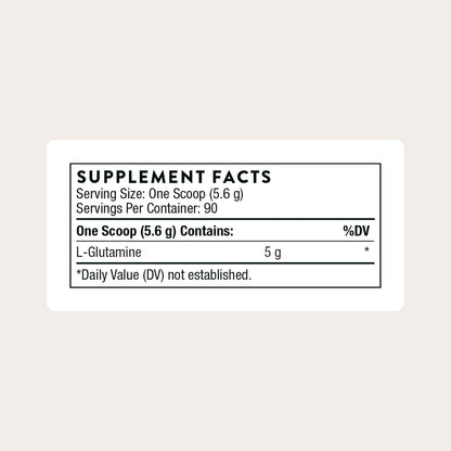 THORNE L-Glutamine Powder, Amino Acid Supplement, 90 Servings