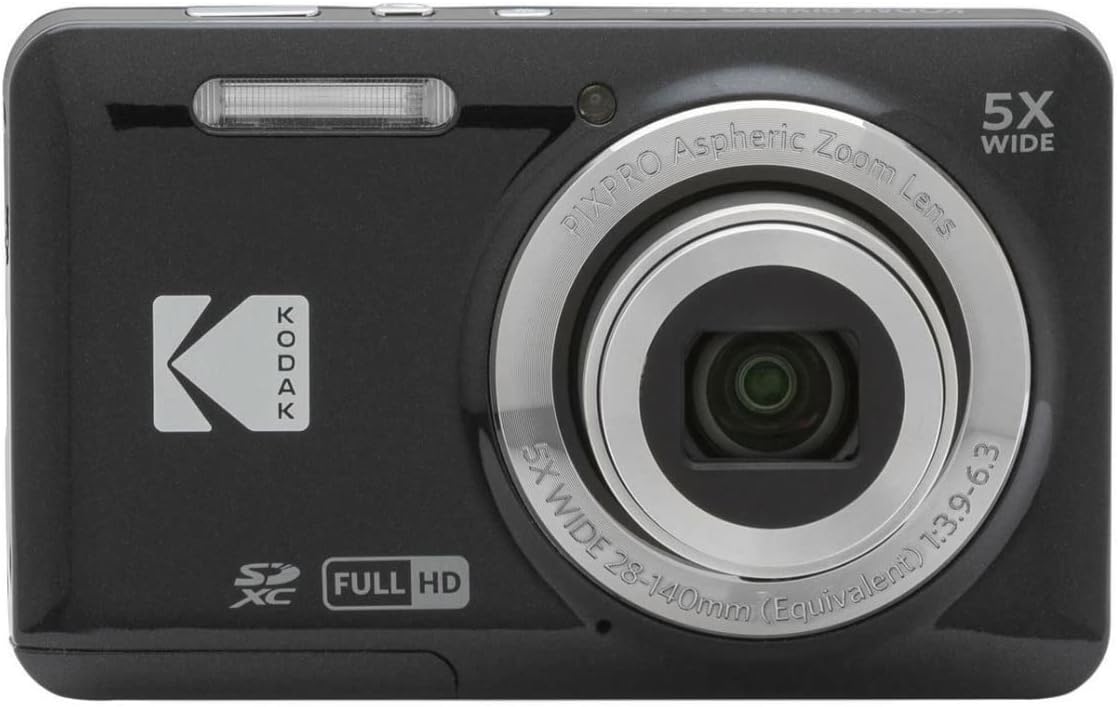 Kodak PIXPRO Friendly Zoom FZ55 Digital Camera (Black) Bundle