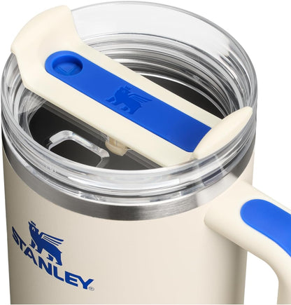 STANLEY Quencher H2.0 Flow State Tumbler, 40 oz, Cream Royal