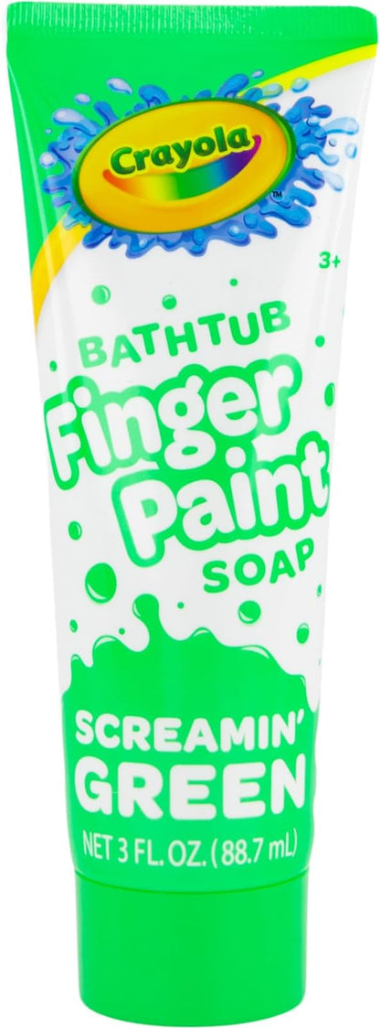 Crayola Bathtub Fingerpaint 5 Color Variety Pack, 3 Ounce Tubes (Bluetiful Blue, Screamin' Green, Radical Red, Flamingo Pink, Royal Purple)