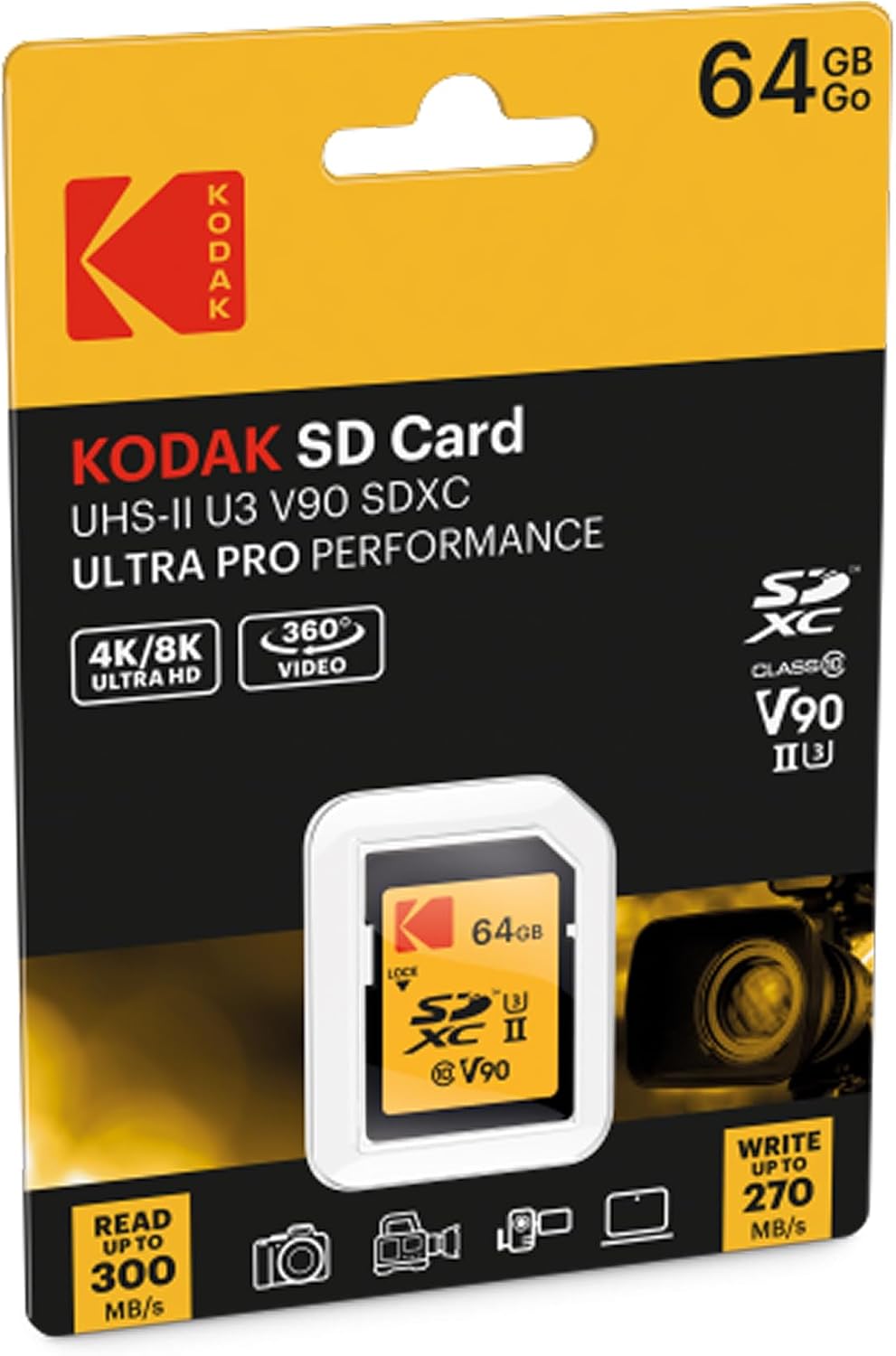 Kodak 64GB SDXC Memory Card 270MB/
