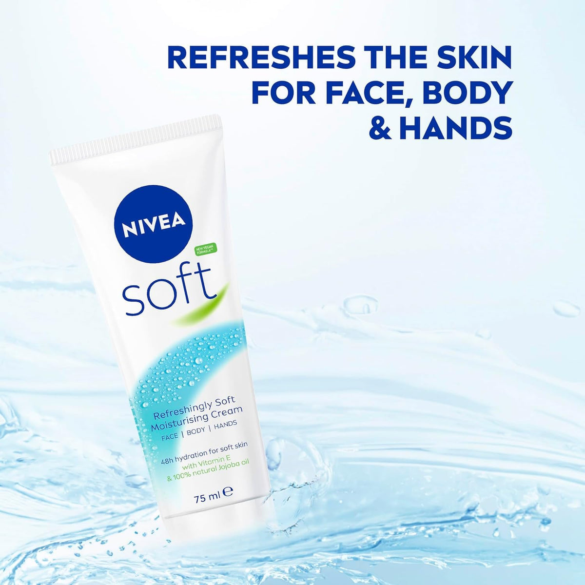 NIVEA Soft Refreshingly Soft Moisturizing Cream, Multipack, 2.6 Ounce (Pack of 12)