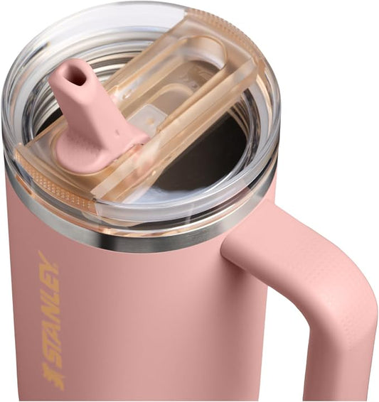 STANLEY Quencher ProTour Flipstraw Tumbler, 30 oz, Peach Rose