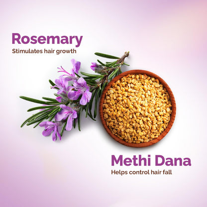 MAMAEARTH Rosemary Shampoo with Rosemary & Methi Dana 13.52 Fl Oz/400ml