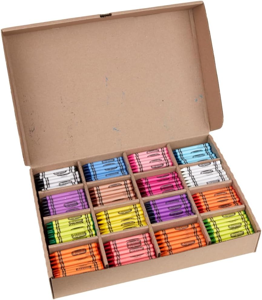 Crayola Crayon Classpack, Teacher Classroom Must Haves, Bulk Back to School Supplies, Elementary & Kindergarten Wishlist, 16 Colors (50 Each), 800 Ct