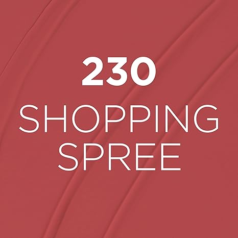 L'Oreal Paris Infallible Matte Resistance Liquid Lipstick, up to 16 Hour Wear, Shopping Spree 230, 0.16 Fl Oz
