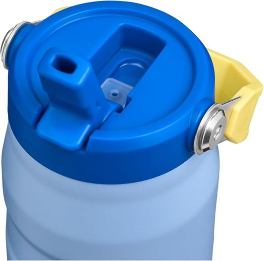 STANLEY IceFlow Flip Straw 2.0 Bottle, 24 oz, Cornflower Admiral Blue