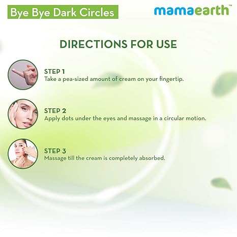 Mamaearth Eye Cream with Cucumber & Peptides, 20g | Lightweight cream texture suitable for daily skincare routines.