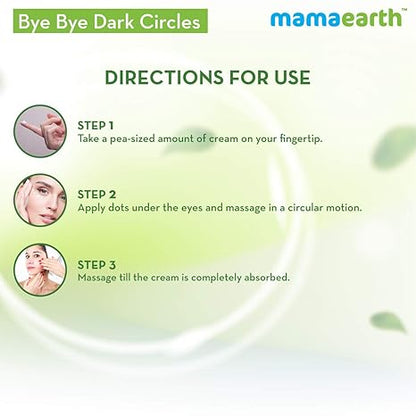 Mamaearth Eye Cream with Cucumber & Peptides, 20g | Lightweight cream texture suitable for daily skincare routines.